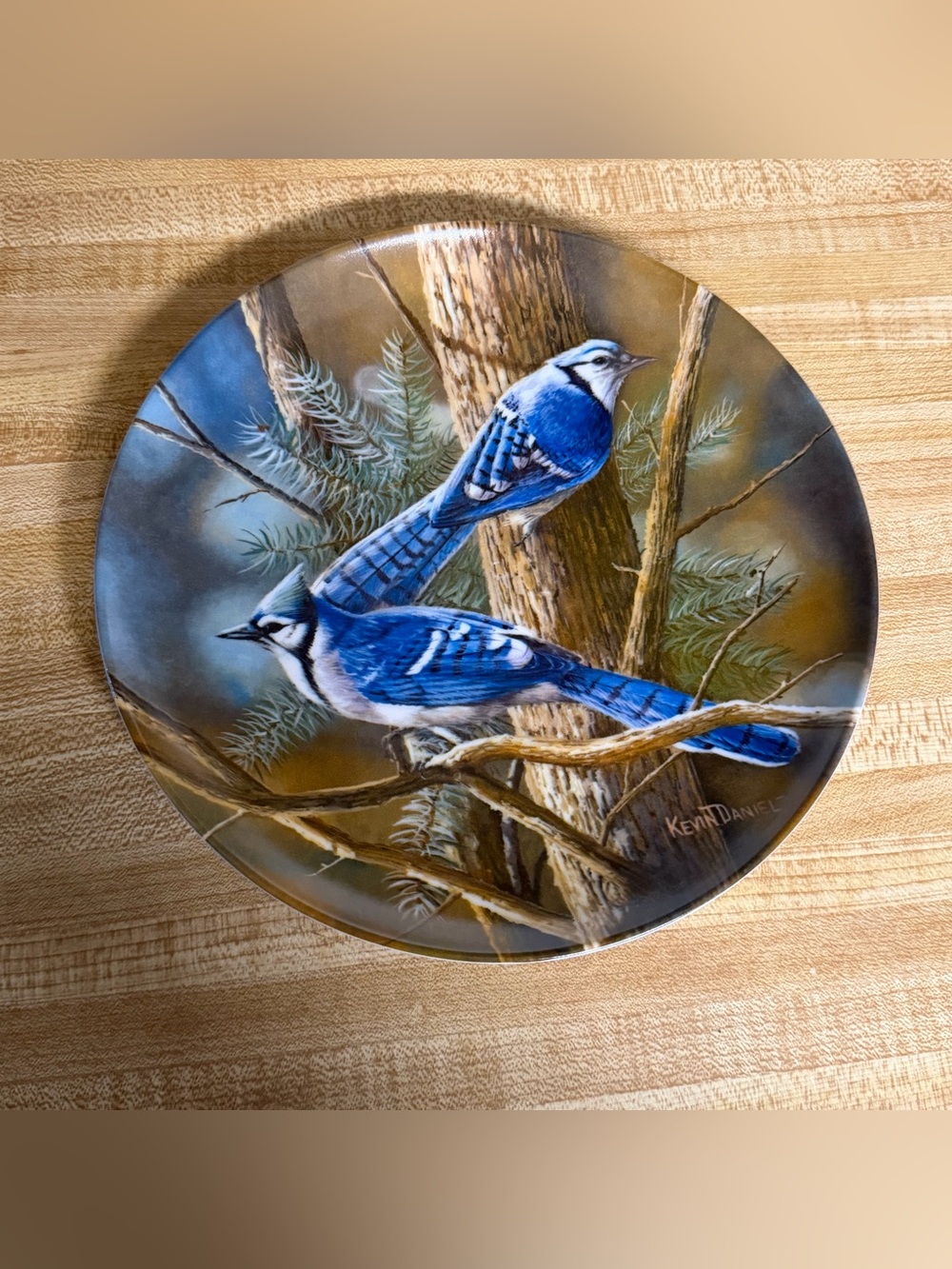 Vintage 1985 "The Blue Jay" Decorative Collector Plate Artwork Knowles